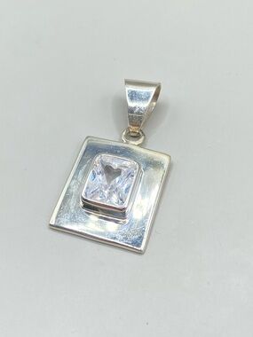 Silpada Silver and Cubic Zirconia Pendant